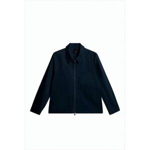 J LINDEBERG Tailored Long-Sleeve Shirt With Front Zipper Closure